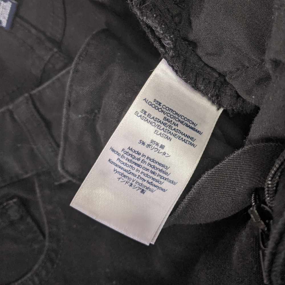 Chaps | Straight Leg Mid Rise Black Jeans - Picture 7 of 8